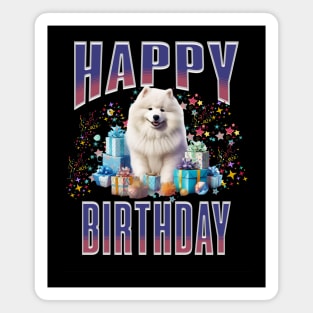 Samoyed: Happy Birthday Magnet